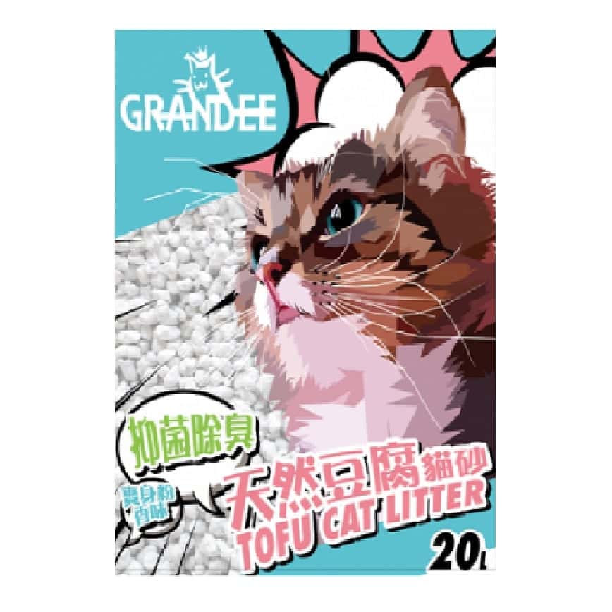 GRANDEE Cat Litter 爽身粉味/原味 豆腐貓砂 20L (CL/GD20O) (圖片2)