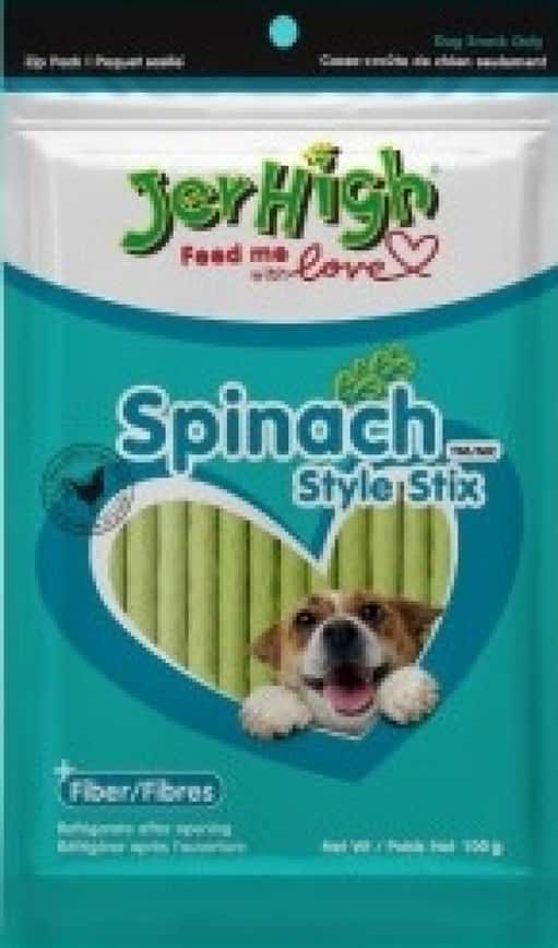 Jerhigh 狗小食 Spanish Style Stix 菠菜條 100g (JER08/100) (圖片2)