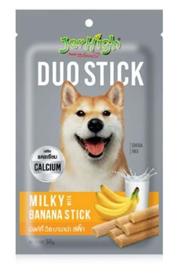 Jerhigh 夾心小食系列狗小食 DUO STICK 牛奶+香蕉夾心雞肉條 50g (JER49) (圖片2)