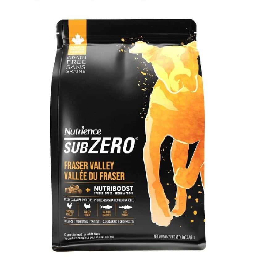 Nutrience SUBZERO 無穀物狗糧 全犬配方 凍乾脫水鮮雞肉配火雞及海魚 1.8kg/4lb裝) (D6713) (圖片2)