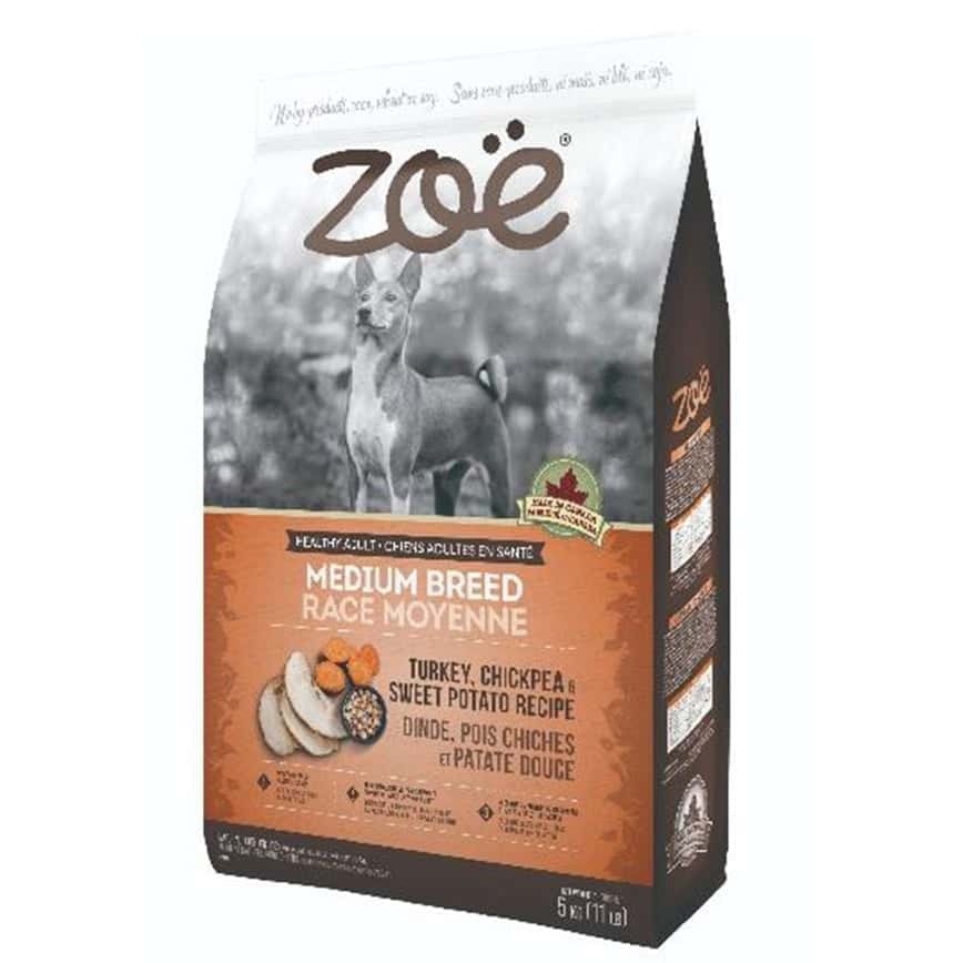 ZOE 狗糧 火雞配鷹咀豆及甜薯 成犬益生菌腸道活化配方ZO927 11lbs (5kg) (圖片2)