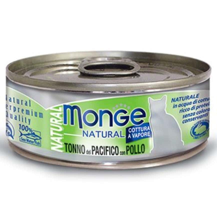 Monge 貓罐頭 高蛋白質野生海洋系列 太平洋吞拿魚雞肉 80g (MO7221) (圖片2)