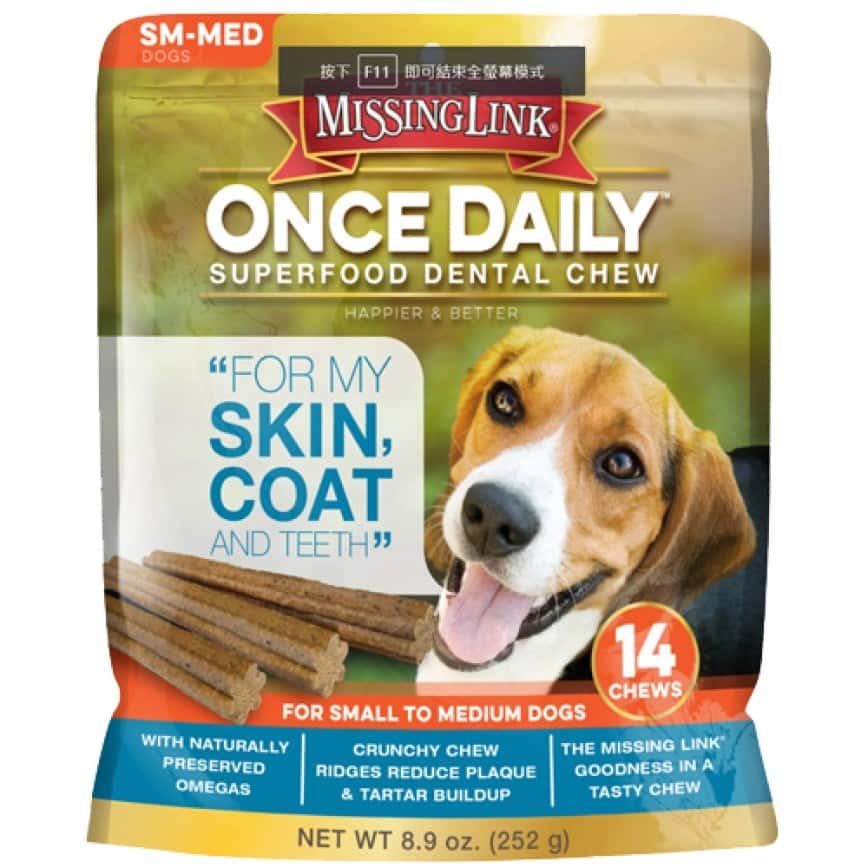 Missing Link美善靈 潔齒骨 護皮毛配方 中型及小型犬用 14支 (ML400135) (圖片2)