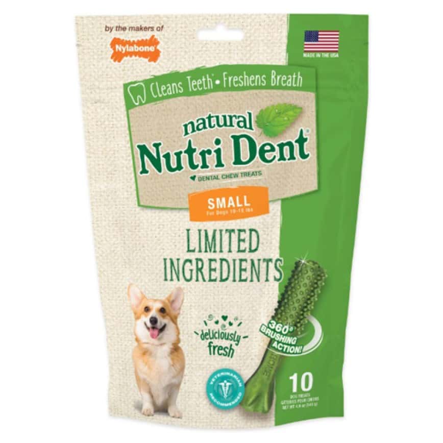 Nylabone尼龍骨 狗小食 潔齒棒 清新香氣 細裝 10支 (NTD441M10P) (圖片2)