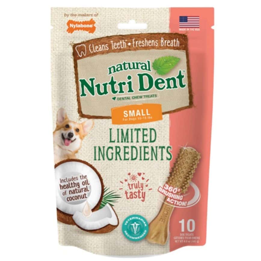 Nylabone尼龍骨 狗小食 潔齒棒 椰子味 細裝 10支 (NTD551M10P) (圖片2)