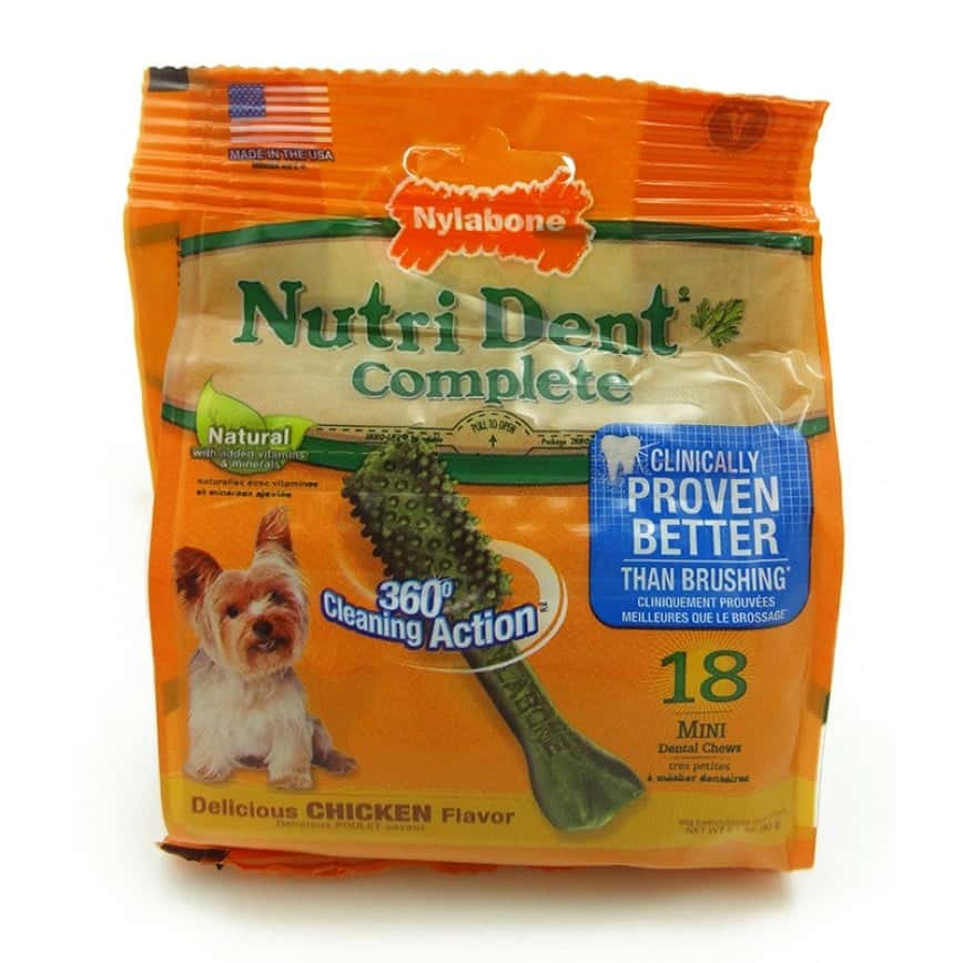 Nylabone 潔齒骨 雞肉味 18支 (迷你型犬用) (NTD800M18P) (圖片2)
