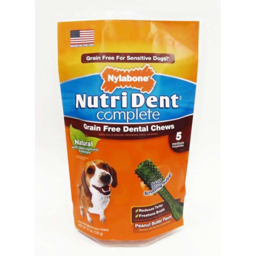 Nylabone 潔齒骨 雞肉味 7支 (中型犬用) (NTD802M07P) (圖片2)