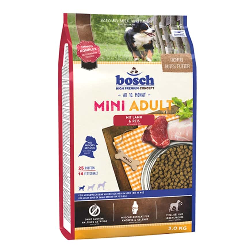 Bosch 狗糧 成犬糧 細種成犬配方 羊肉飯 3kg (BO-5205003) (圖片2)